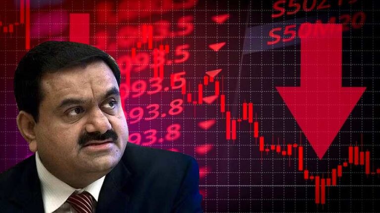 decline in Adani Group share
