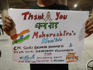 Stranded students in Manipur thank Maharashtra government 