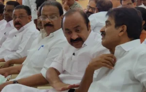 KPCC Chief Sudhakaran was release on bail after being detained for a cheating case