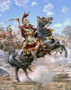 the first superhero of Indian independence, the Kshatriya King Puru (Porus)