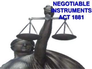 Negotiable instrument section 13