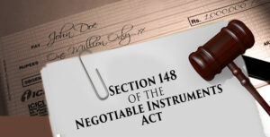 negotiable instrument act section 148