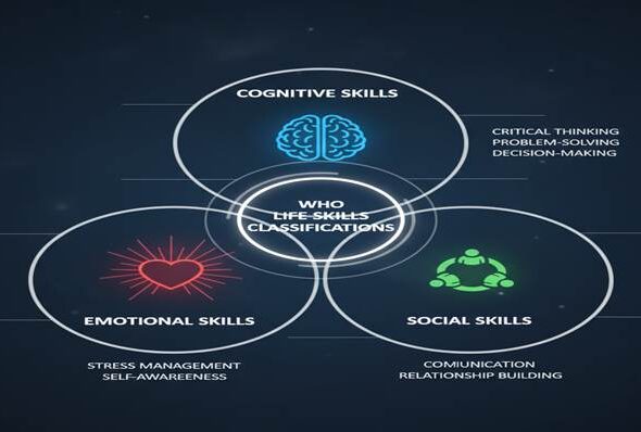 Classification of life skills (who-based: cognitive emotional, social skills)
