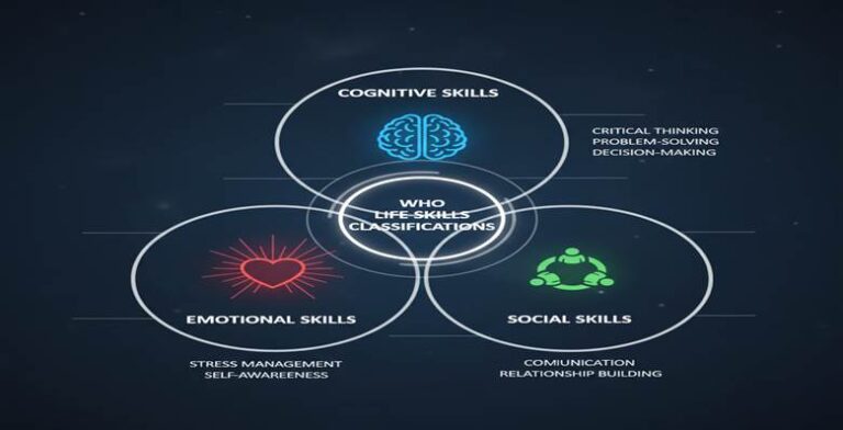 Classification of life skills (who-based: cognitive emotional, social skills)