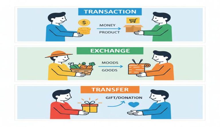 b) Concepts of Marketing: Needs, wants and demands, transactions, transfer and exchanges.